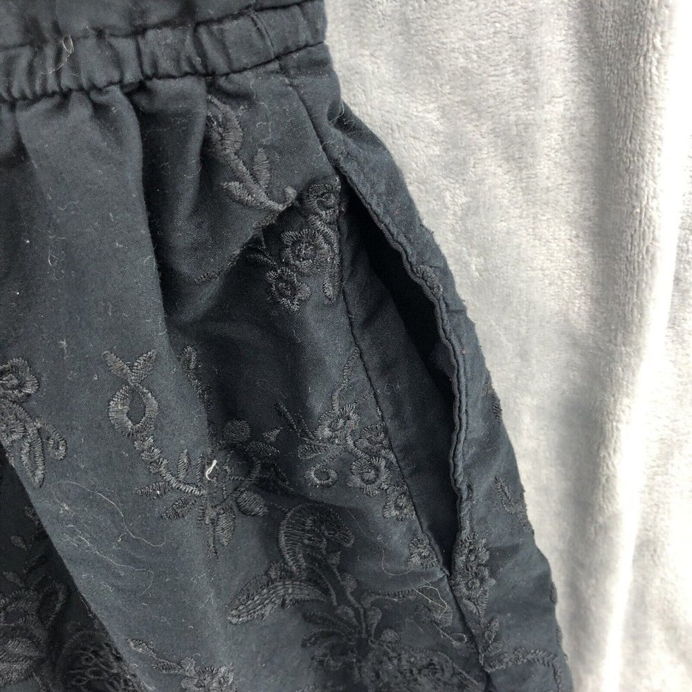 Abercrombie Fitch Romper Womens XS Black Lace Lined Boho Chic Shorts - Picture 5 of 8